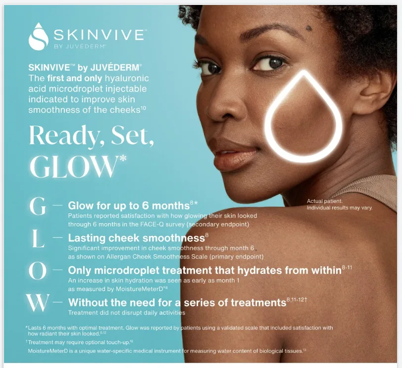 SKINVIVE by Juvéderm — Glow for up to 6 months, lasting cheek smoothness, hydration from within, without a series of treatments