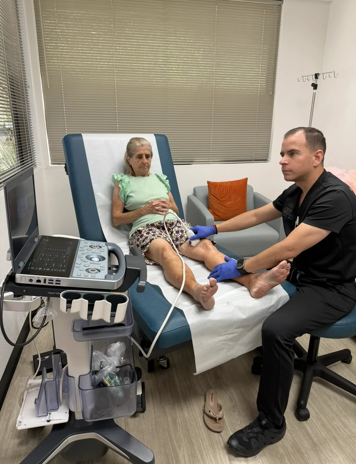 Venous ultrasound at Veins and Wellness